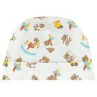 طقم هدية أفرول بشعار تيدى باللون العاجى, 1, hi-res