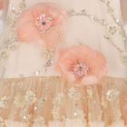 Girls Pink 3D Flower Tulle Dress, 1, hi-res
