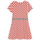 Girls Ivory & Red Logo Dress, 1, hi-res
