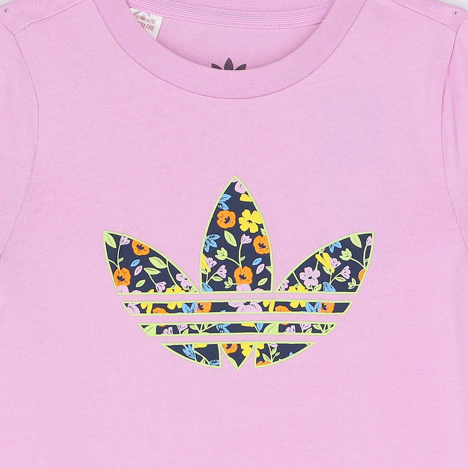 Girls Pink Trefoil Logo T-Shirt Dress, 1, hi-res image number null