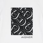 Boys White Logo T-Shirt, 1, hi-res