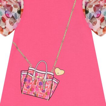Younger Girls Pink Crossbody Bag Dress