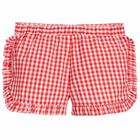 Girls Red & White Envy Shorts, 1, hi-res
