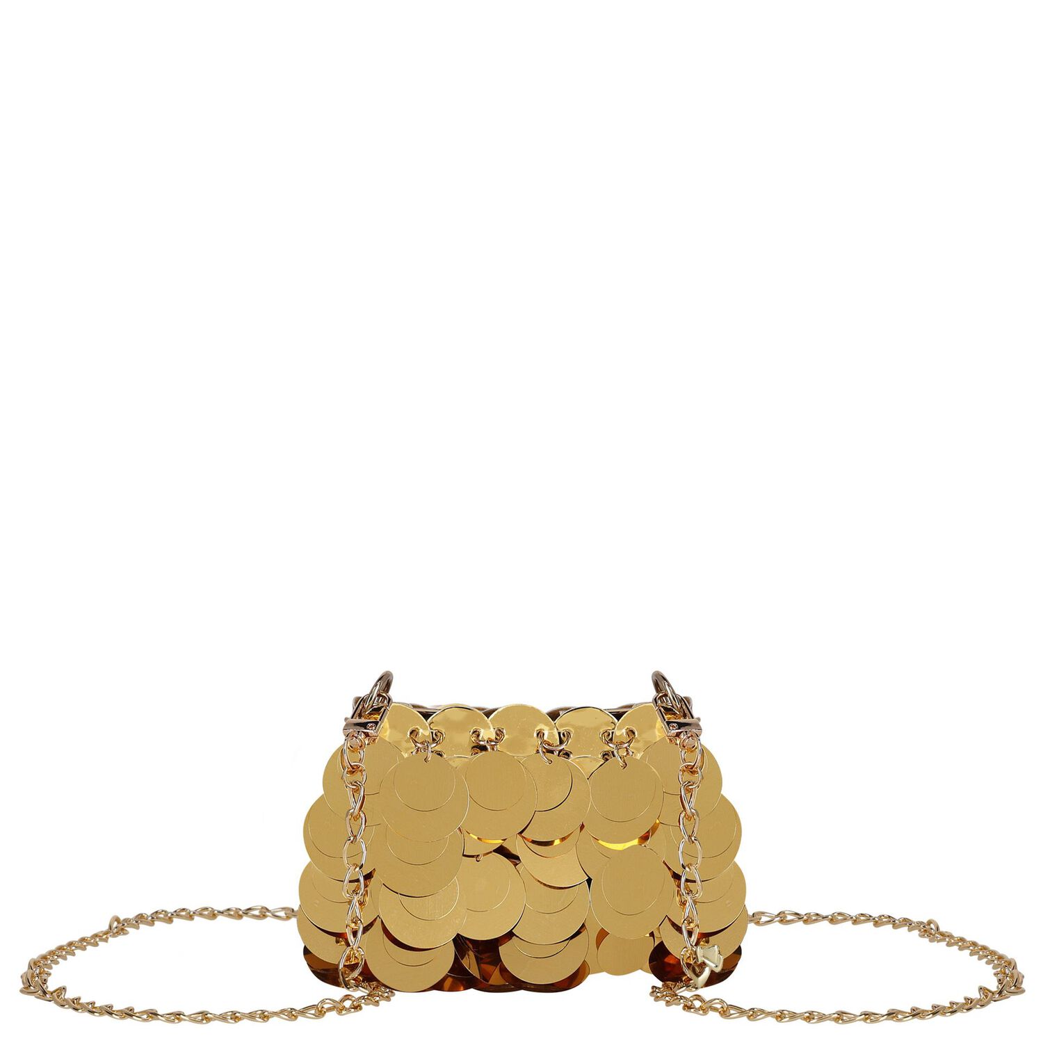 Girls Gold Sequin Bag, 1, hi-res