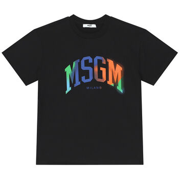 Boys Black Varsity Logo T-Shirt