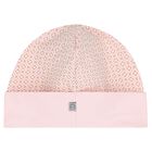 طقم بنات هدايا أفرول بالشعار باللون الوردي, 1, hi-res