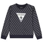 Boys Navy Blue Logo Sweartshirt, 2, hi-res