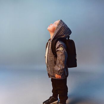 Black Faux Leather Backpack