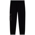 Boys Black Logo Joggers, 1, hi-res