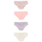 Girls Multi-Coloured Knickers (4-Pack), 1, hi-res