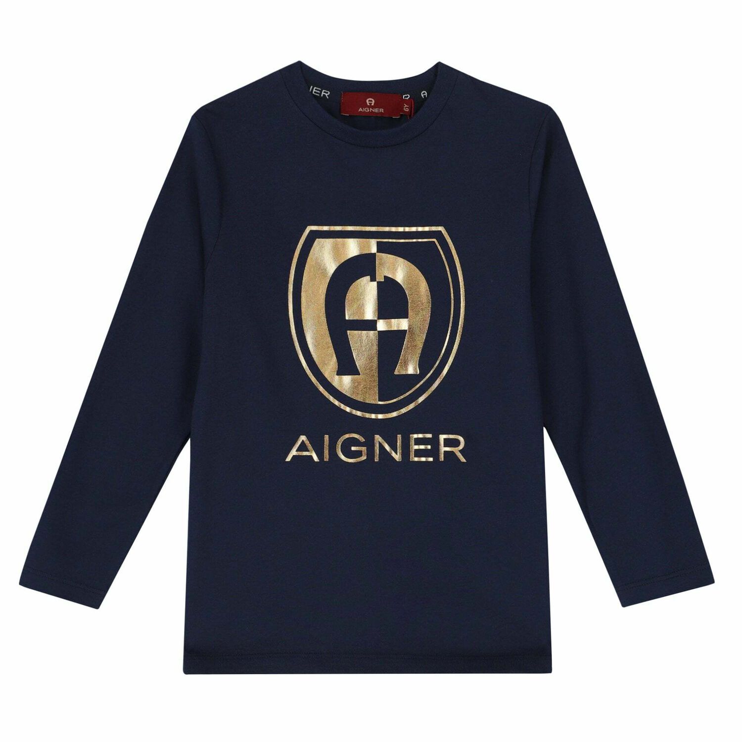 Boys Navy Blue Logo Top, 2, hi-res image number null