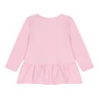 طقم بنطال ضيق بشعار وردي وأزرق للبنات الصغار, 1, hi-res