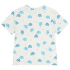 طقم شورت للأطفال الرضع بتصميم فيل باللون الأبيض والرمادي, 1, hi-res