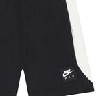 Boys Black & Ivory Logo Shorts, 1, hi-res