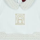 Baby Boys Blue Logo Romper, 2, hi-res