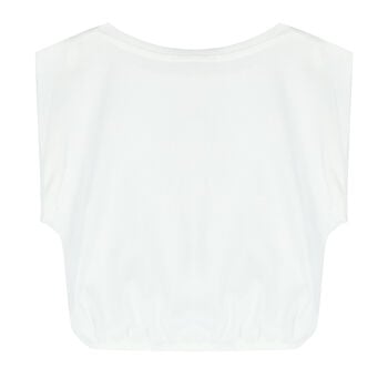 Girls White Logo T-Shirt