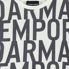 تيشيرت بالشعار باللون العاجى للاولاد, 1, hi-res