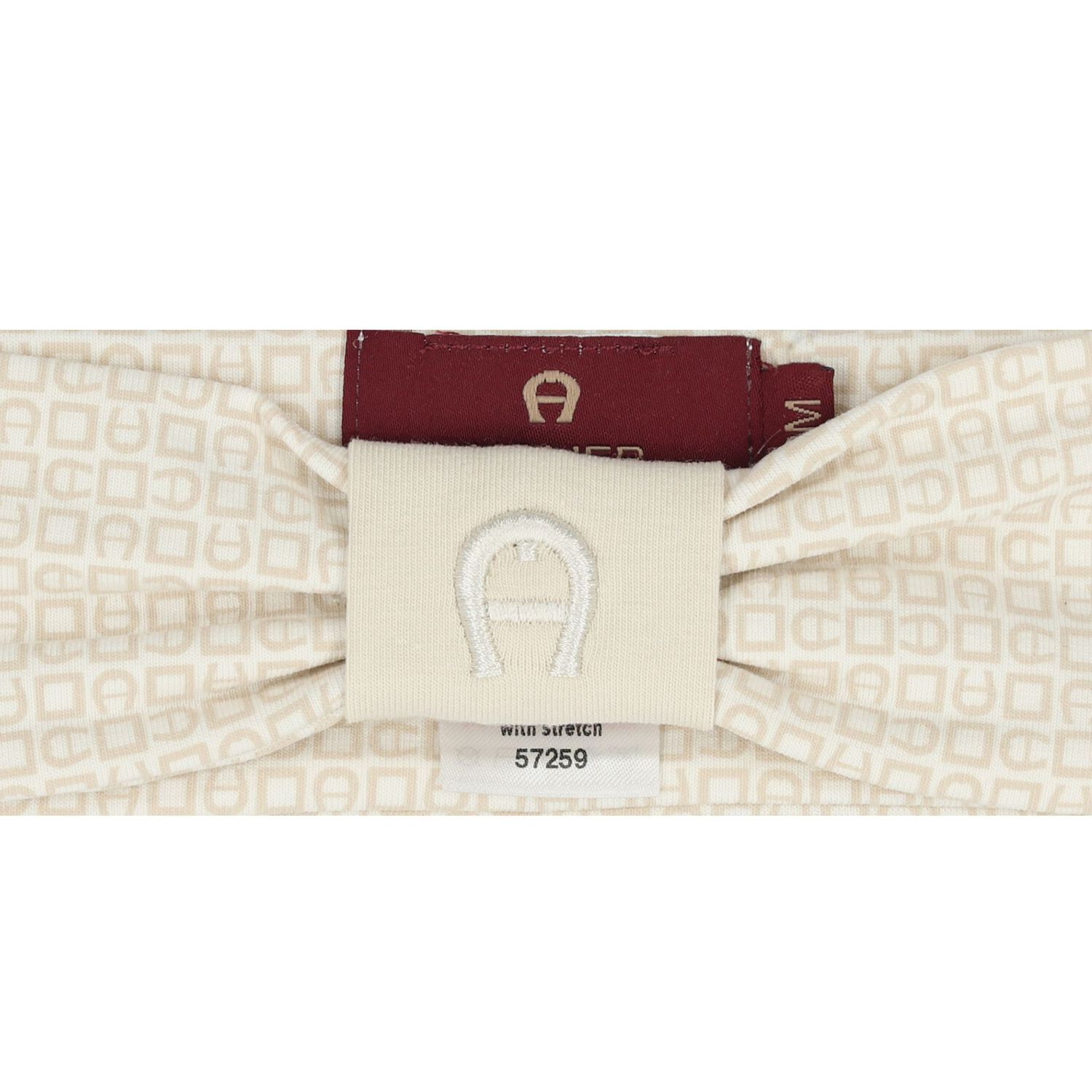 Baby Girls Beige Logo Headband, 1, hi-res