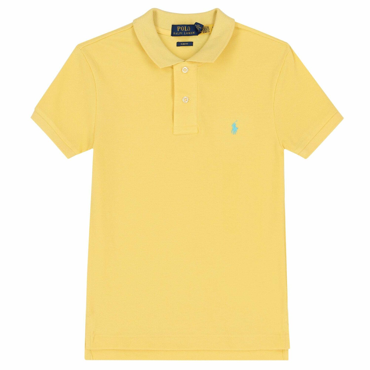 Older Boys Yellow Logo Polo Shirt, 15, hi-res