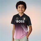 Boys Black & Pink Logo T-Shirt, 1, hi-res