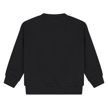 Younger Black Teddy Bear Logo Sweatshirt