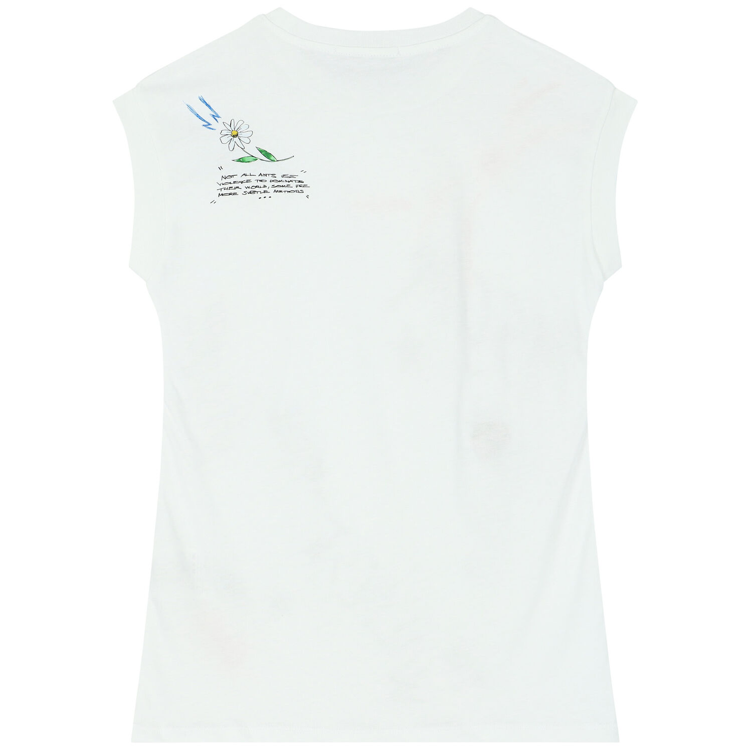 فستان بالشعار باللون الأبيض, 1, hi-res