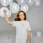 Girls Ivory Logo T-Shirt, 1, hi-res