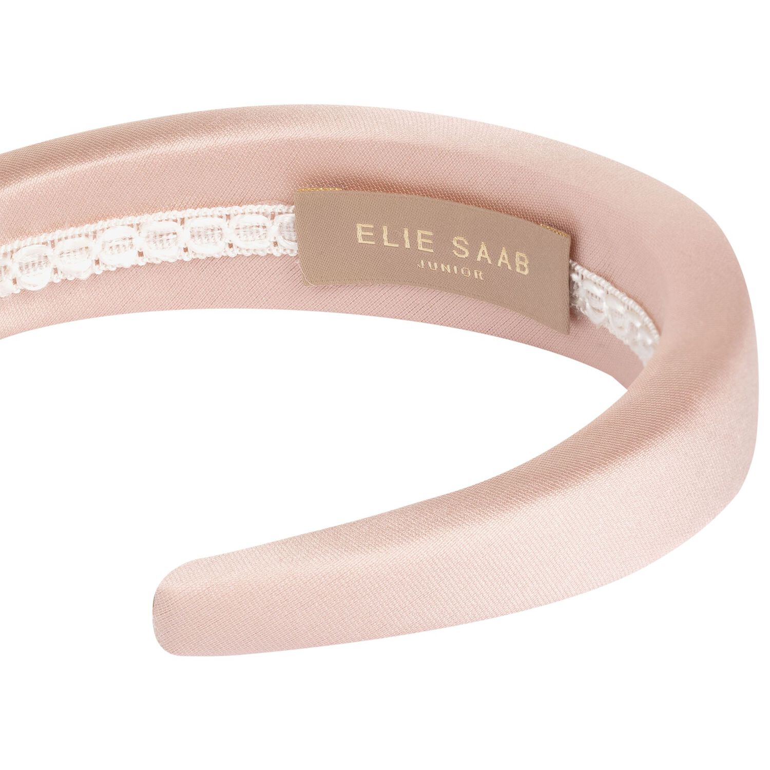 Girls Pink Logo Padded Headband, 1, hi-res