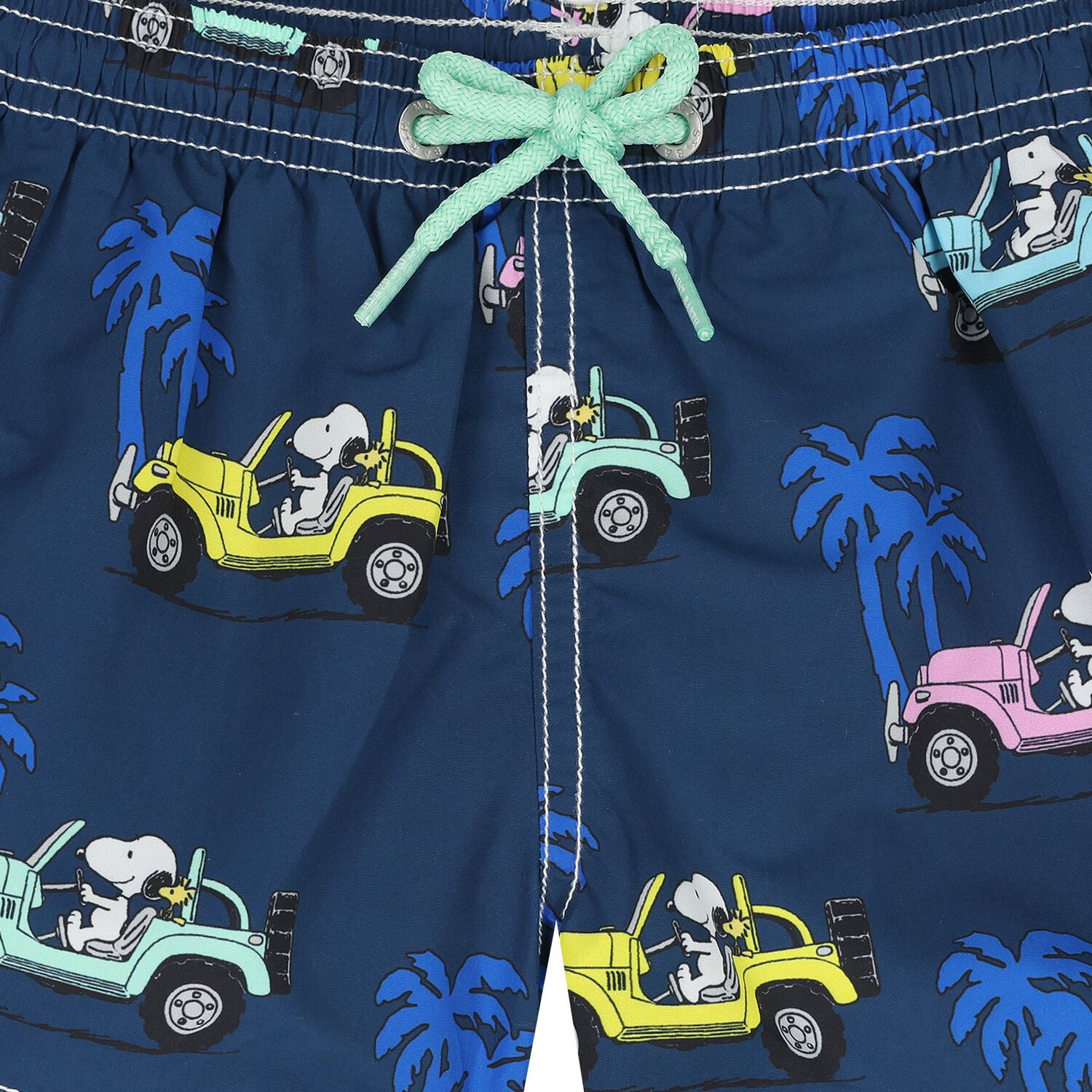 Boys Navy Blue Snoopy Swim Shorts, 1, hi-res image number null