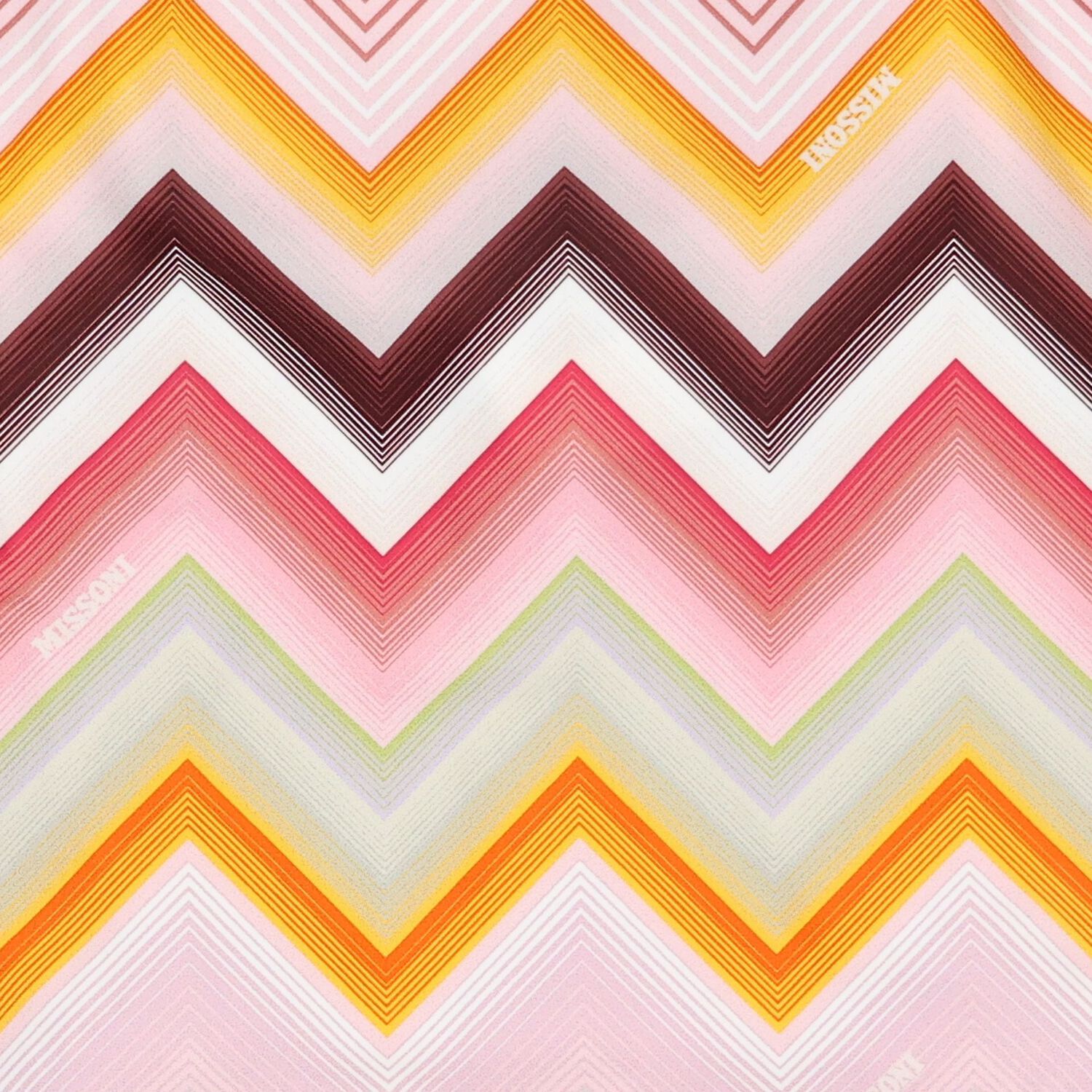 Girls Multi-Coloured Zig Zag Swimsuit, 1, hi-res
