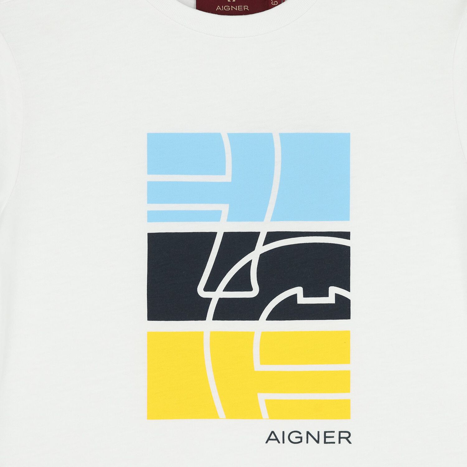 تي شيرت أبيض بشعار للأولاد, 1, hi-res