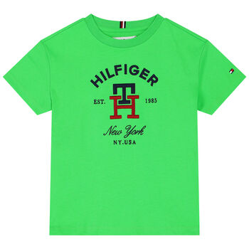 Boys Green Logo T-Shirt