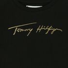 Girls Black Logo T-Shirt, 3, hi-res