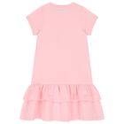 فستان بنات باللون الوردي والبرتقالي, 2, hi-res