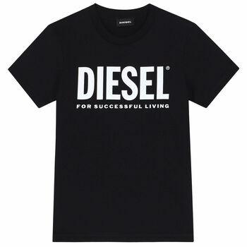 Boys Black Logo T-Shirt