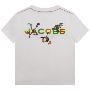 White Looney Tunes Logo T-Shirt