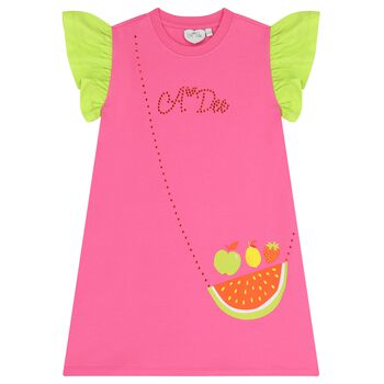 Girls Pink Logo Crossbody Bag Dress