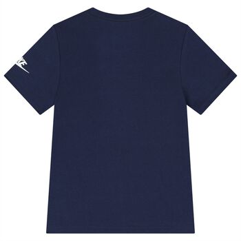 Boys Navy Blue Logo T-Shirt