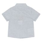 Younger Boys Blue & Ivory Shorts Set, 2, hi-res