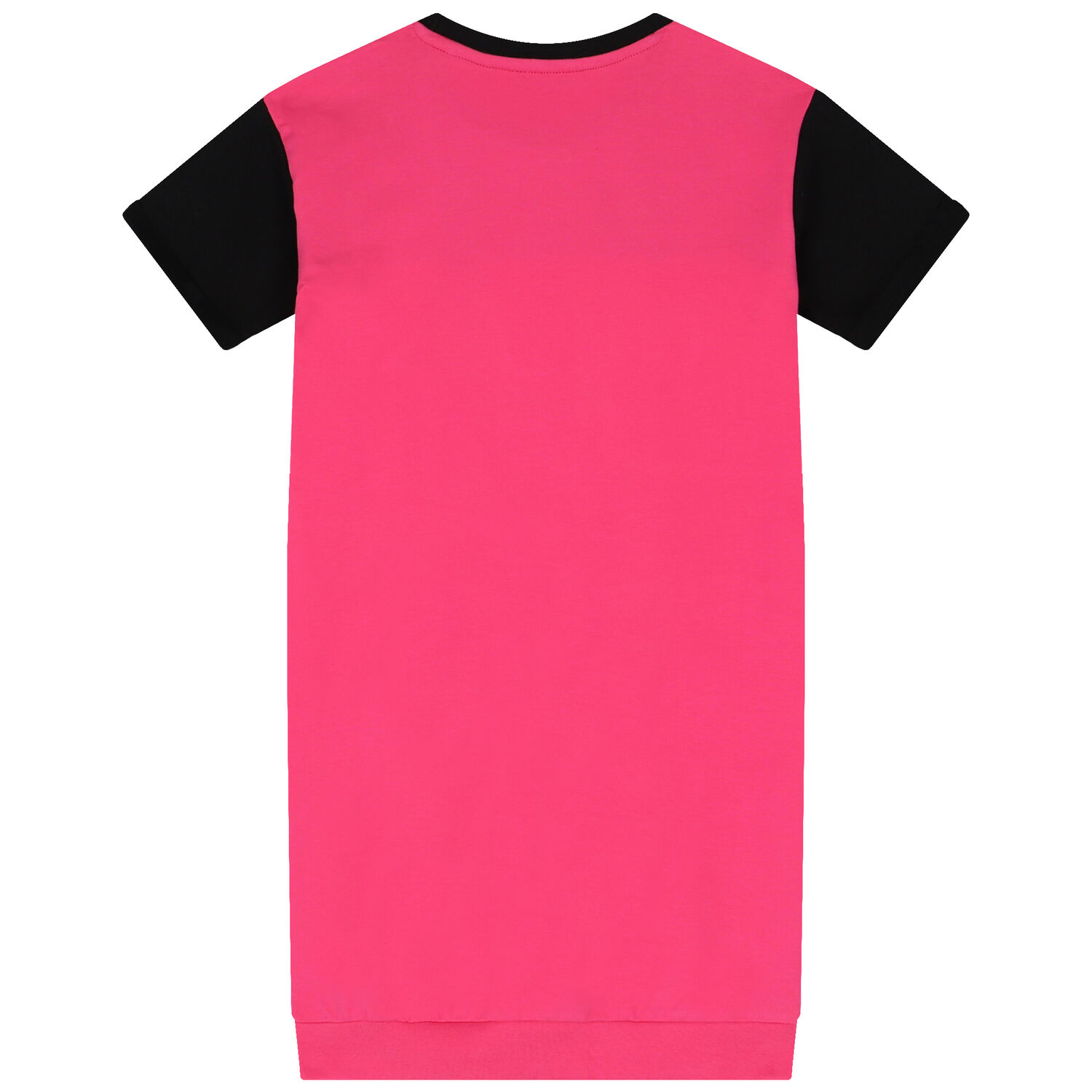 Girls Black, White & Pink Logo Dress, 1, hi-res
