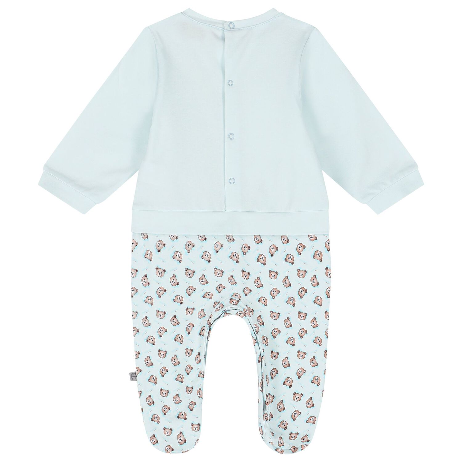 Baby Boys Blue Logo Babygrow, 2, hi-res