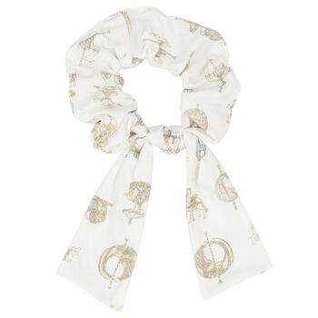 Girls Ivory Carousel Scrunchie