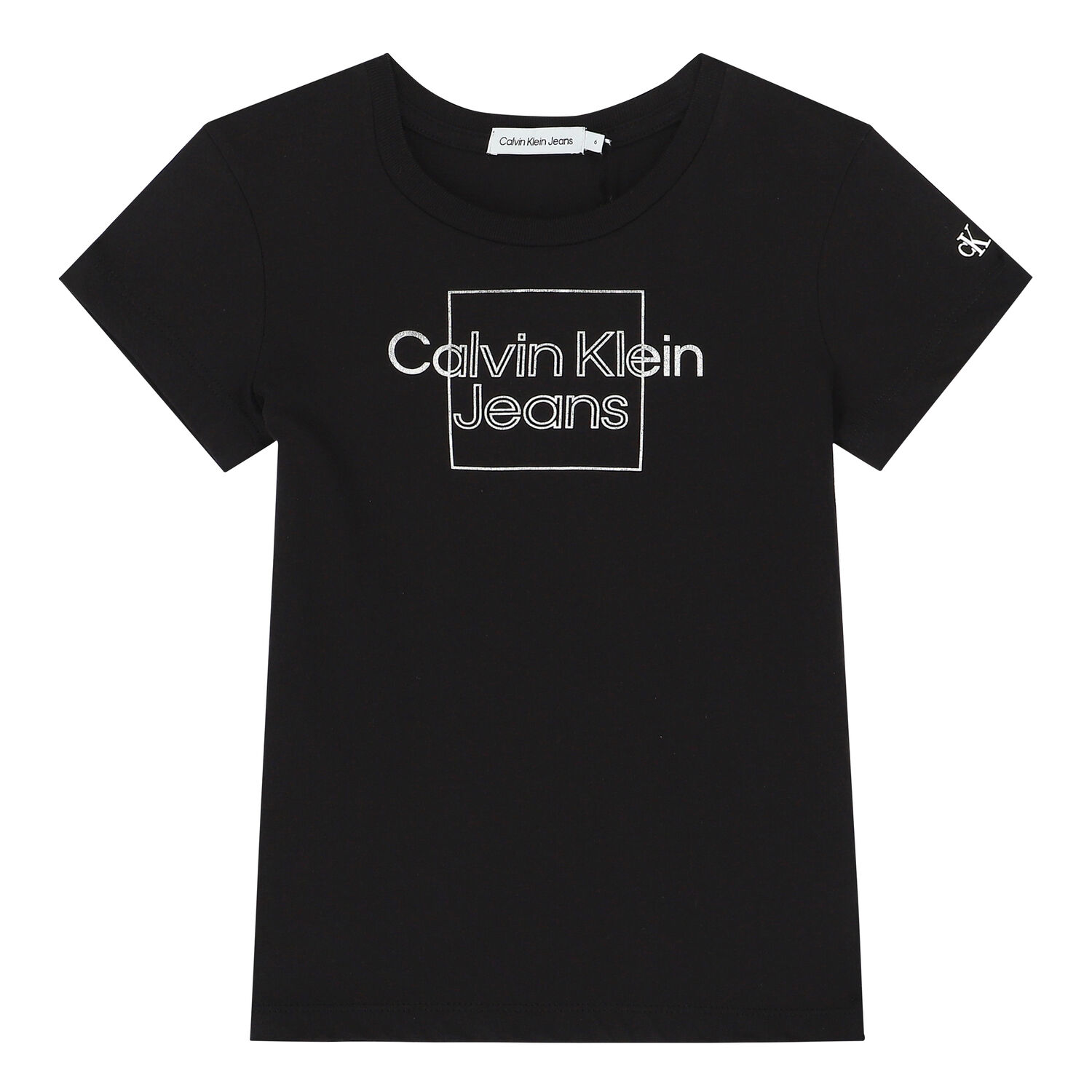 Girls Black Logo T-Shirt, 2, hi-res image number null