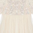 Girls Ivory Sequin & Tulle Dress, 1, hi-res