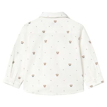Younger Boys White Teddy Bear Shirt