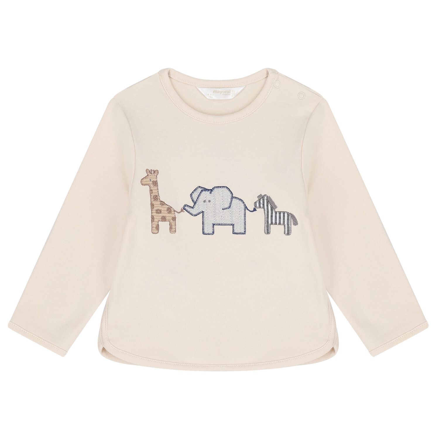 بدله رياضيه للاولاد باللون البيج والازرق ( قطعتين ) , 3, hi-res