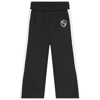 Girl Black Logo Trousers