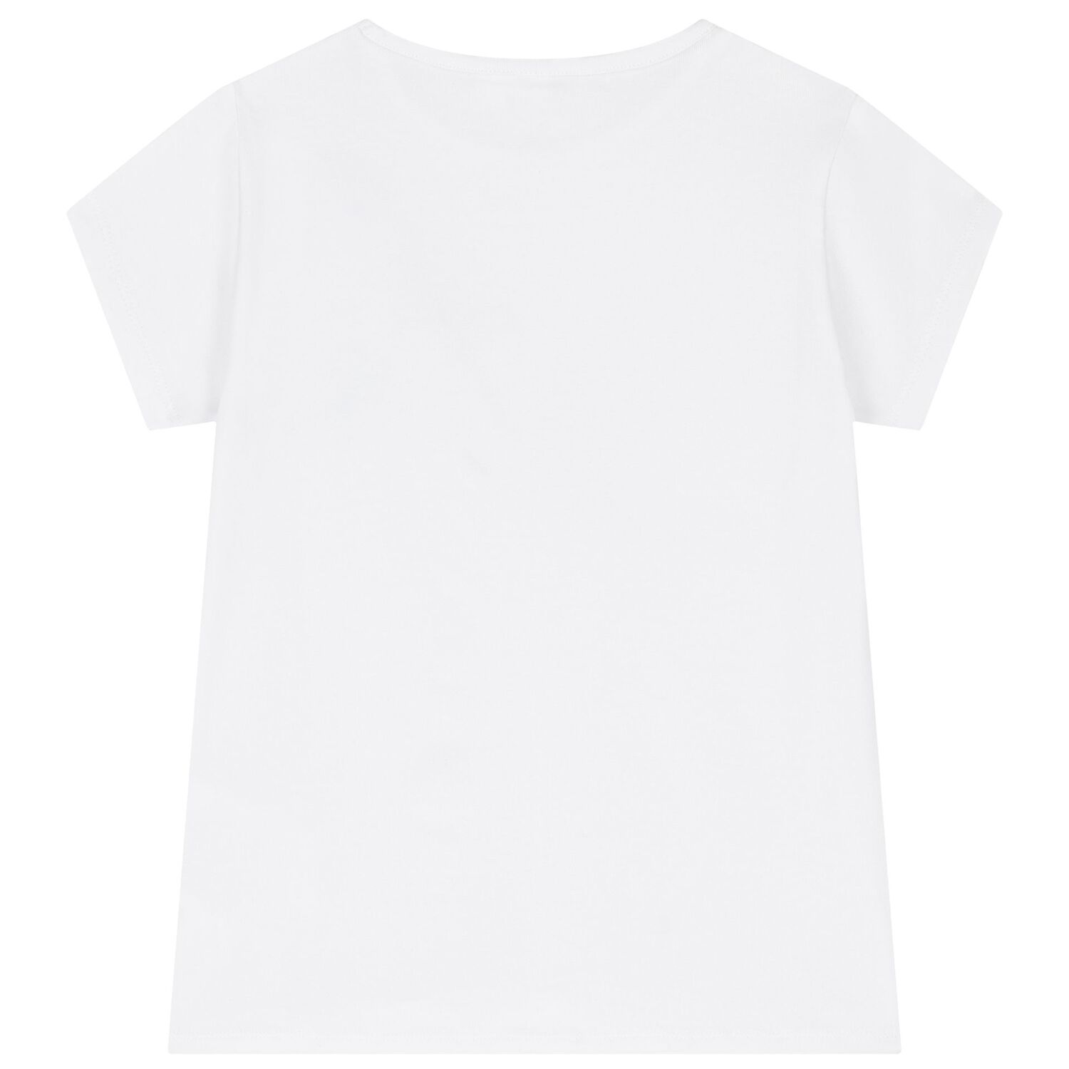 Girls White Butterfly T-Shirt, 1, hi-res image number null