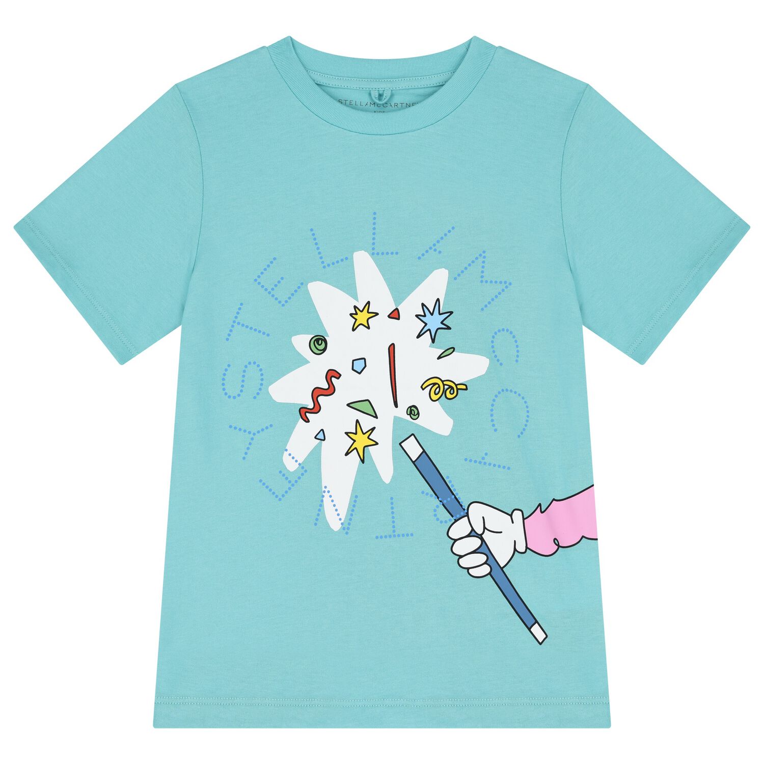 Boys Aqua Blue Magic Wand T-Shirt, 1, hi-res