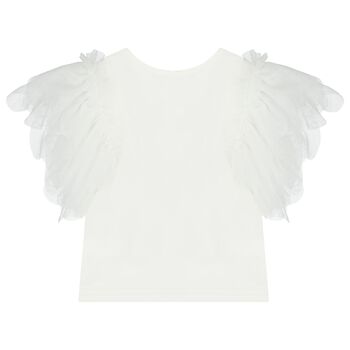 Girls White 1st Birthday T-Shirt